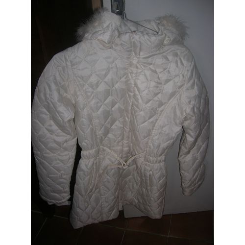 Parka Bella Bimba À Capuche Amovible Polyester M Blanc