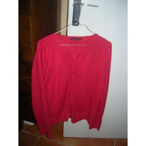 Gilet Debbie Morgan Manches Longues Acrylique L Rouge