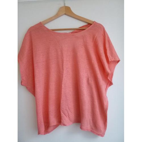 Top Etam En Lin - Corail