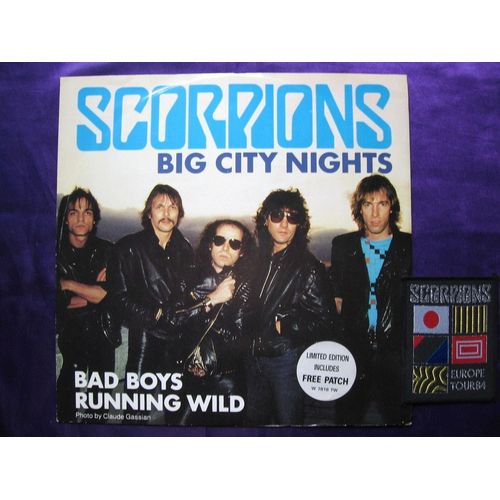 Scorpions  Big City Nights  Maxi 45t + Patch  1984
