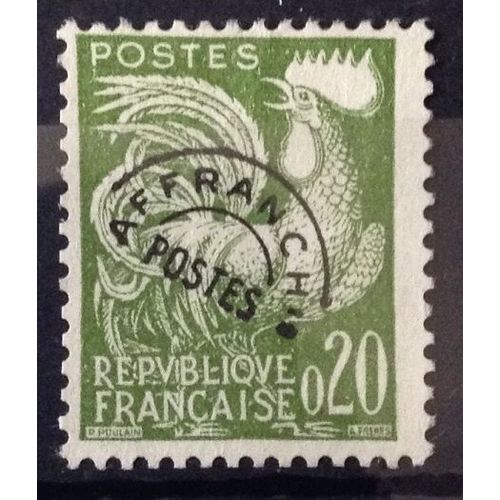France - Préoblitéré Coq 0,20 Vert (Superbe N° 120) Obl - Année 1960 - N11864