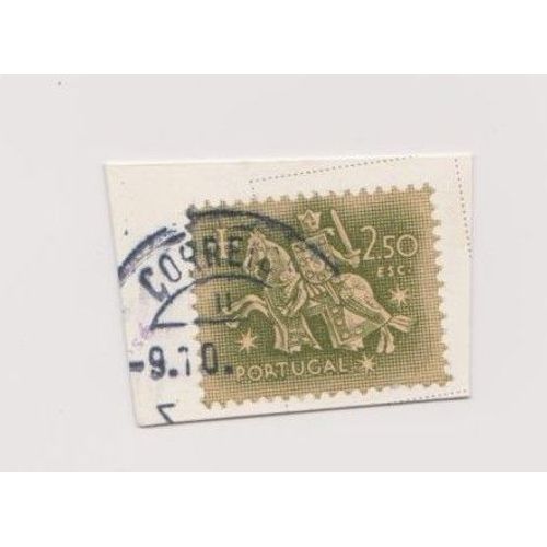 Timbre Portugal Cavalier Cheval Medieval 