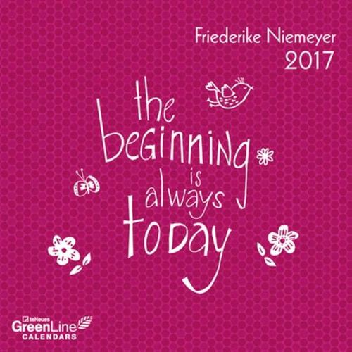 Calendrier Green Line 2017 - Friederike Niemeyer - 17,5x17,5 Cm