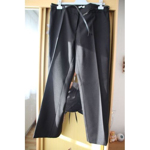 Pantalon A Pince Noir 