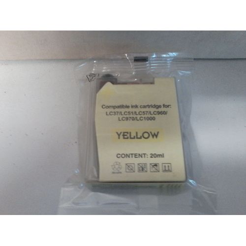 Cartouche yellow LC37/LC51/LC57/LC960/LC970/LC1000 20ml compatible