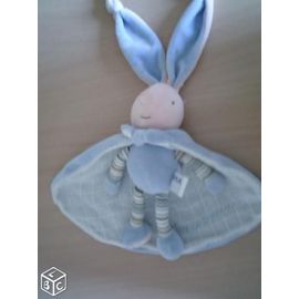 Doudou Lapin Ajéna Bleu Ciel