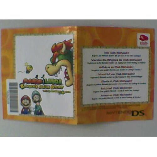 Carte Vip Club Nintendo Ds Non Grattée Mario Luigi Voyage Bowser