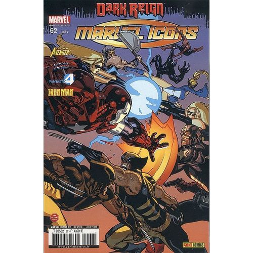 " Panne Sèche ( Dark Reign ) " ( The New Avengers / Fantastic Four / Iron Man / Captain America ) : Marvel Icons N° 62 ( Juin 2010 )