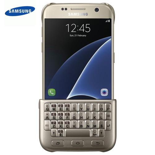 Samsung Keyboard Coque Samsung Galaxy S7 G930f -Doré