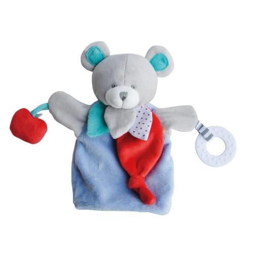 Doudou Doudou Et Compagnie Ours Magic Marionnette Bleu Pomme Rouge Activitee Dentition Dc3005