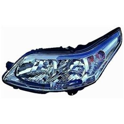 Phare Optique Avant Gauche Pour Citroën C4 I Phase 2, 2008-2010, H7+H1, Neuf