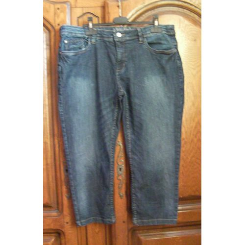 Pantacourt Bleu Yessica - Taille 46-48