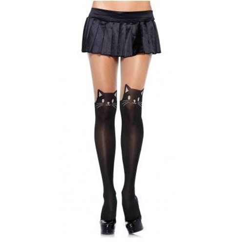 Collants Spandex Petit Chat Femme Taille Unique