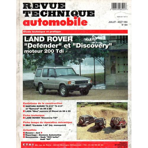 Revue Technique Automobile N° 564 Land Rover Defender Et Discovery 200 Tdi