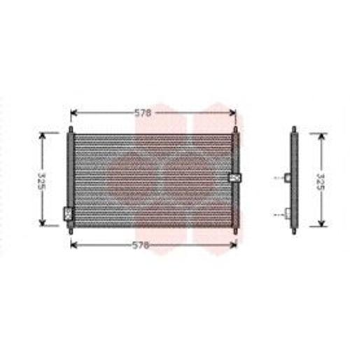 Condenseur Sans Bouteille Pour Honda Accord Coupé De 1994 À 1998 Version 2.0i / 2.2i