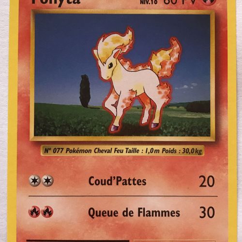 Carte Pokemon De La Série Évolutions Ponyta 