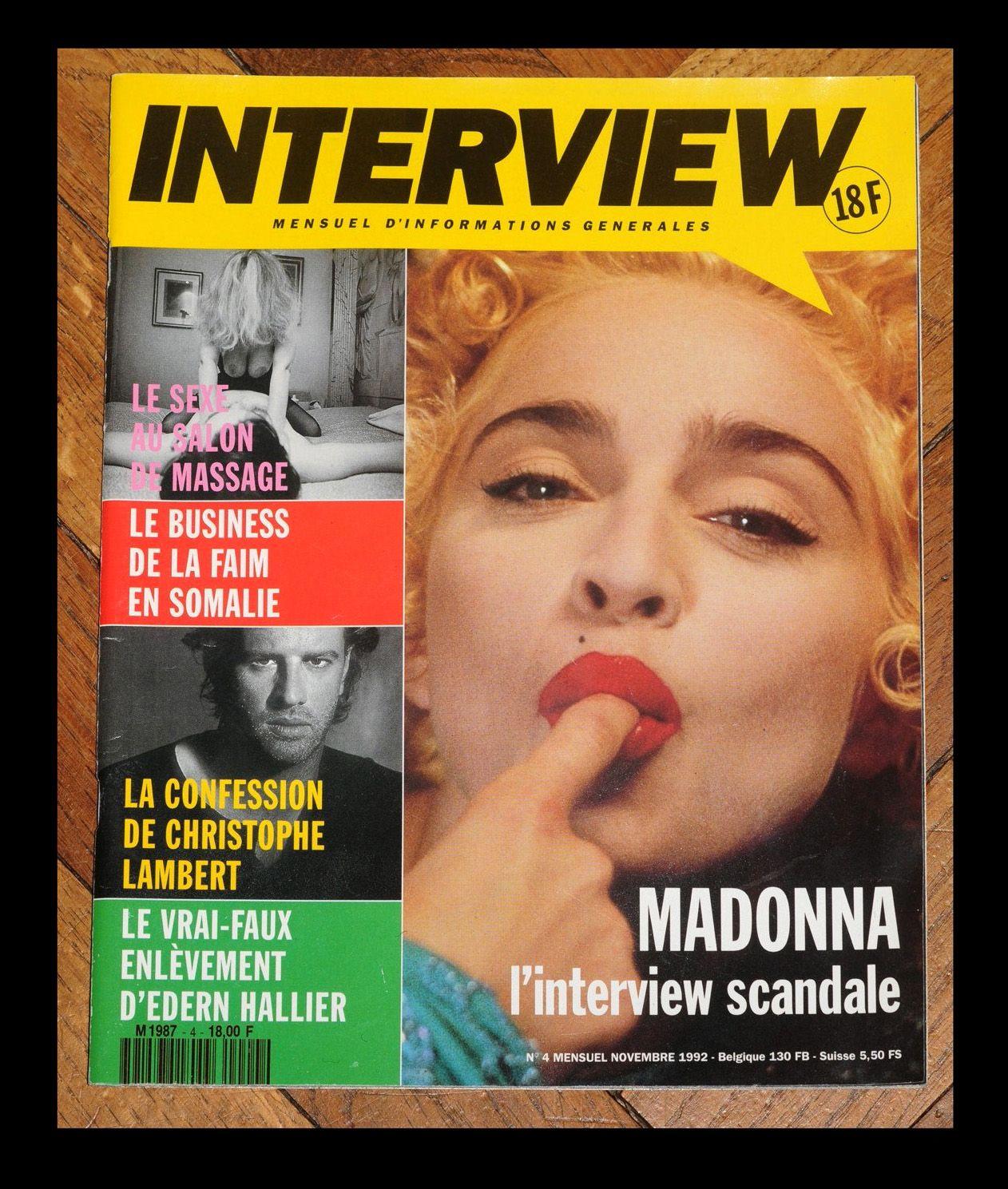 Entrevue 4 Madonna interview scandale thierry ardisson christophe lambert sexe  salon de massage | Rakuten