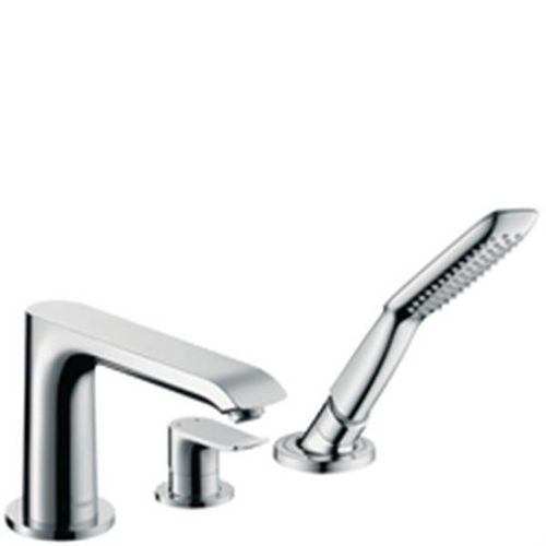 Hansgrohe-Set de finition METRIS E2 mitigeur 3 trous pour montage sur bord de baignoire. chromé Réf 31190000