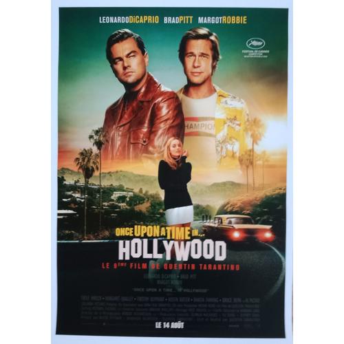 Affiche / Poster Du Film "Once Upon A Time In Hollywood" Avec Léonardo Dicaprio - 29,7 X 42 Cm