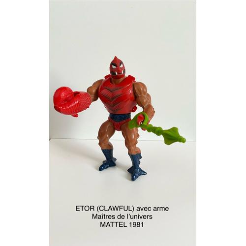 Vintage Maîtres De L'univers Figurine Etor Avec Arme Mattel 1981