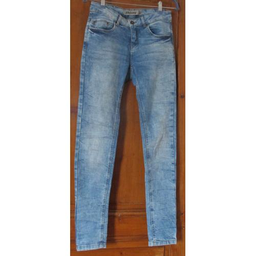 Jean Délavé Skinny New Look - Taille 38 (Taille Anglaise 10) - 99%Coton/1%Élastane 