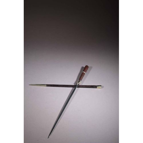Stylet Corse Artisanal Manche En Bois Et Os