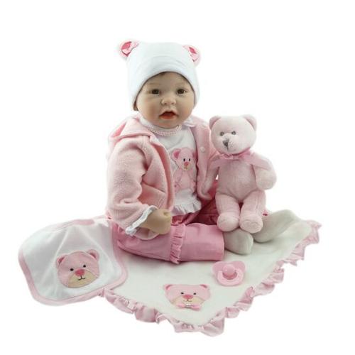 22 Pouces 55 Cm Silicone Bebe Reborn Poupees Realiste Nouveau Ne Fille Bebes Jouet Pour Enfant Rose Princesse Poupee Cadeau D Anniversaire Brinquedos Not In Love After 15 Days Return It Learn More Rakuten