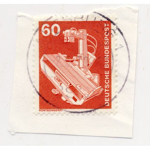 Timbre Allemagne, Bundespost : Timbre Oblitéré Röntgengerat (Appareil De Radiographie), Valeur 60 