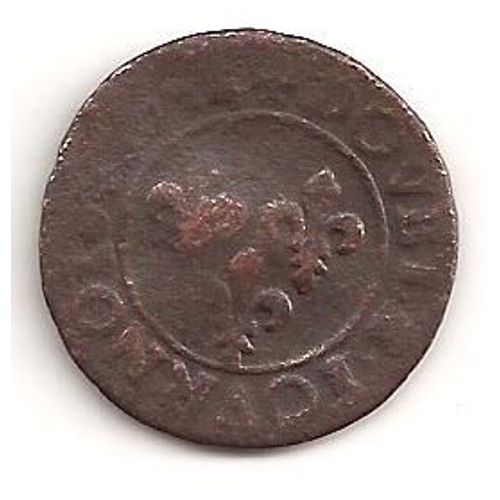 Double Tournois Louis Xiii 1624  Très Usée