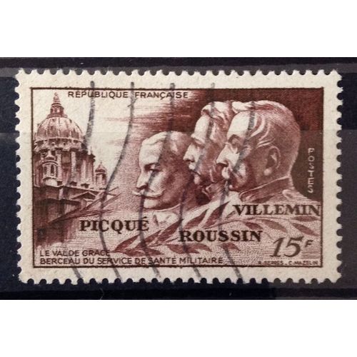 France - Service Santé Armées Val De Grâce 15f (Très Joli N° 898) Obl - Année 1951 - N12187