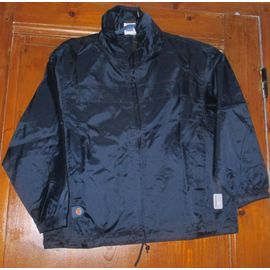 Coupe-Vent À Capuche Bleu Marine - Quechua De Decathlon Creation - Taille 10 Ans - 100%Acrylique - Se Plie Dans Une Poche De Portage À Sangle