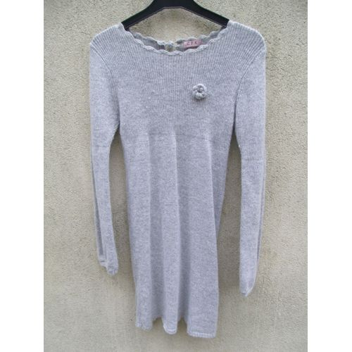 Robe Cfk De Monoprix Gris Clair Laine 12 Ans