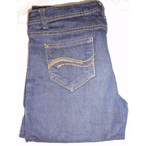 Jean Bleu 16 Ans De Chez Caprice De Fille - Fermeture Éclair + Bouton- 2 Poches Devant + 2 Poches Derrière - 98% Coton/2% Élasthane