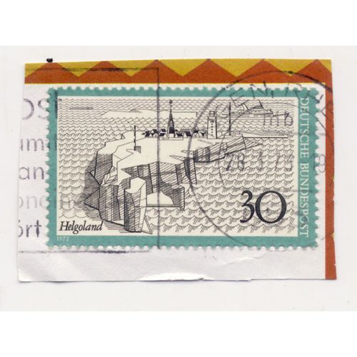 Timbre Allemagne, Bundespost :  Timbre Oblitéré, Helgoland, Valeur 30