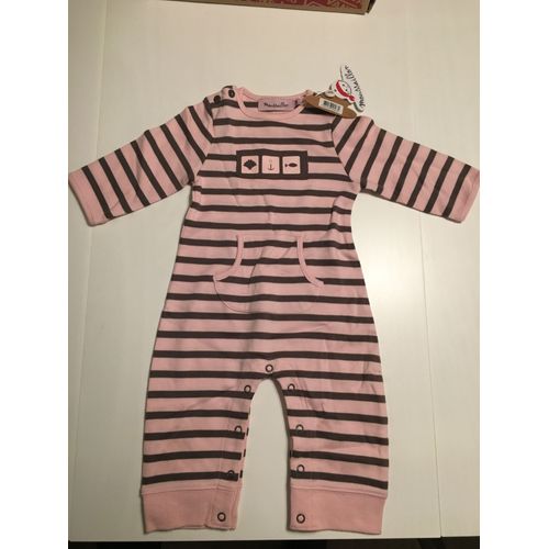 Pyjama Moussaillon Laye 004 Bb Ml Coton 6 Mois Rose
