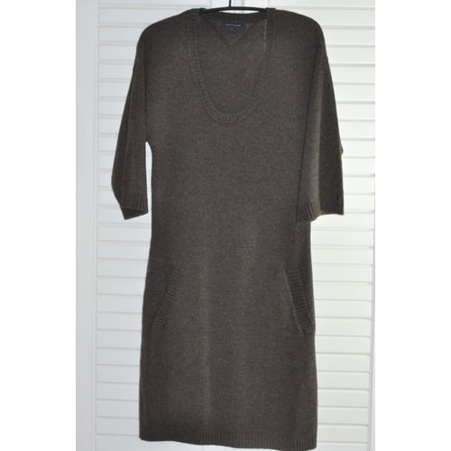 Robe En Laine Marron Tommy Hilfiger Taille Small