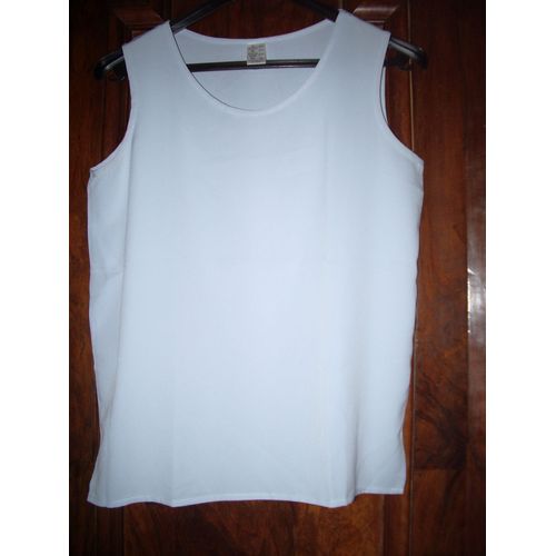 Top/Débardeur 3 Suisses Polyester Taille 38/40 Gris Clair Superbe