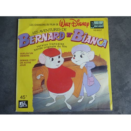 Les Aventures De Bernard Et Bianca - Bande Originale Film Disney - 1987