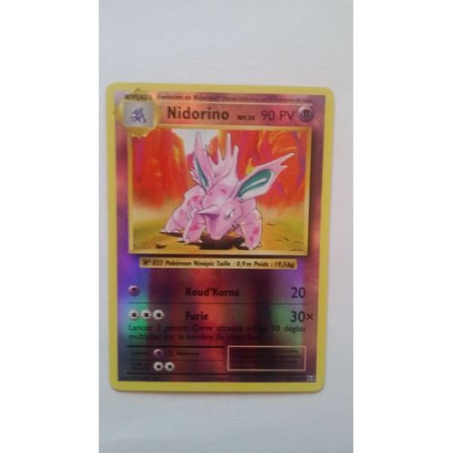 Nidorino Reverse 44/108 Série Evolutions Carte Pokemon Francaise