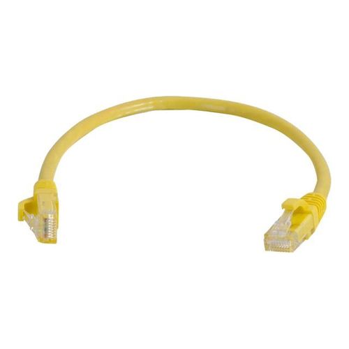 C2G Cat6 Booted Unshielded (UTP) Network Patch Cable - Cordon de raccordement - RJ-45 (M) pour RJ-45 (M) - 3 m - UTP - CAT 6 - moulé, sans crochet, bloqué - jaune