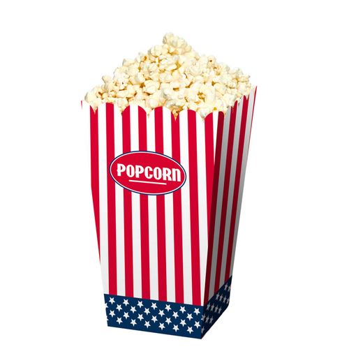 4 Boîtes Pop-Corn Usa Taille Unique