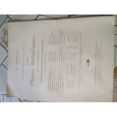 Pieces Melodiques Pour Violon