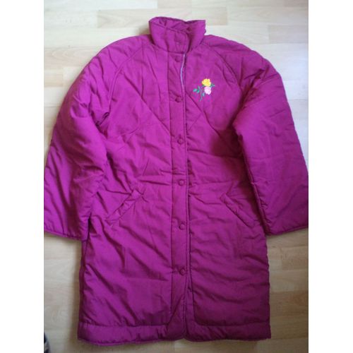 Manteau Doudoune Veste Longue Rose Coton 14 Ans