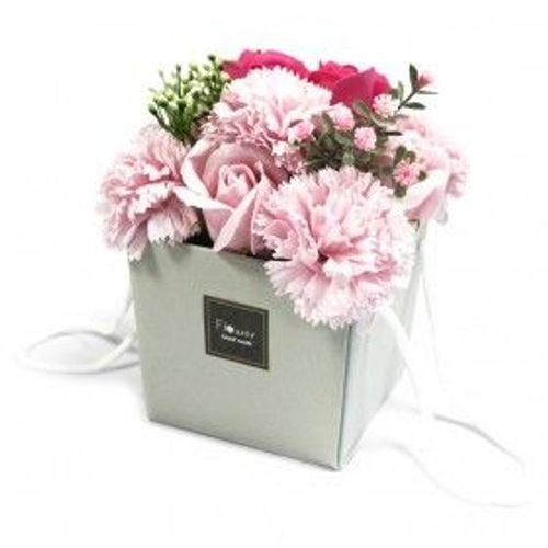 Bouquet De Fleurs De Bain - Roses Et Oeillets Rose 