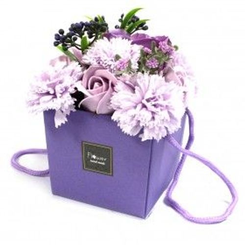 Bouquet De Fleurs De Bain - Roses Et Oeillets Lavande 