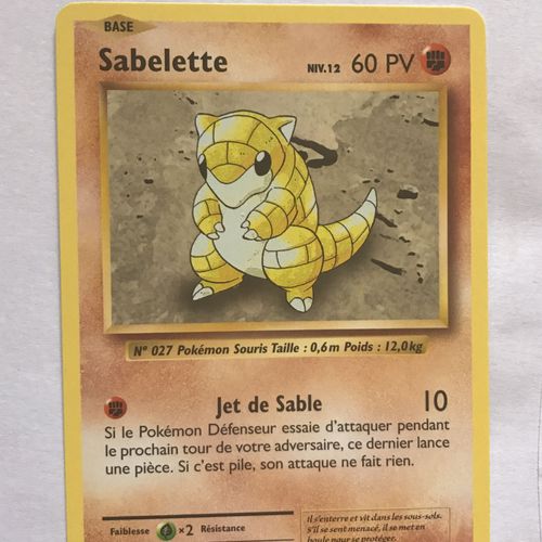 Carte Pokemon De La Série Évolutions Sabelette 54/108