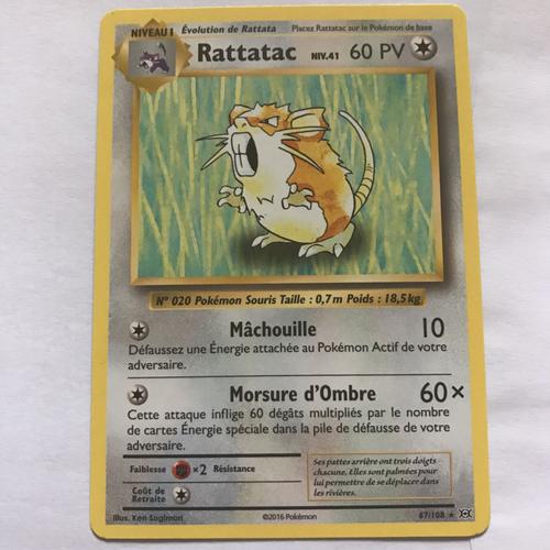 Carte Pokemon De La Série Évolutions Rattatac 67/108