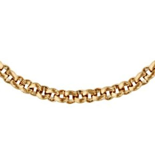 Chaîne Acier Et Pvd Jaune Petite Jaseron Fine 2mm 80cm