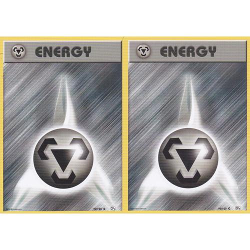 2 Cartes Pokemon - Energy Metal - 99/100 - Cp6 -