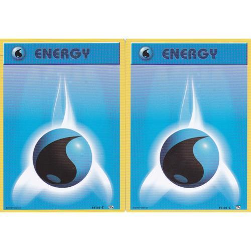2 Cartes Pokemon - Energy Eau - 94/100 - Cp6 -